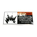 SCHWARZE NO SMOKING/BATTERY DECAL