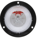 TRUCK-LITE CLEAR ROUND  BACK-UP LIGHT  BLACK FLANGE MOUNT 12V