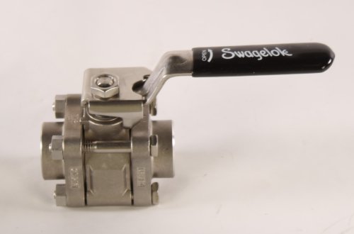 SWAGELOK / HOUSTON CENTER VALVE & FITTING SS 3-PIECE 60 SERIES BALL VALVE REINFORCED PTFE