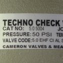 TECHNO CHECK VALVES / US VALVE 5in BUTTERFLY CHECK VALVE