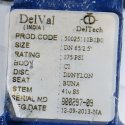 IRON WING SALES  INVENTORY BUTTERFLY VALVE 2.5\" W/DBL ACT ACTUATOR - DELVAL