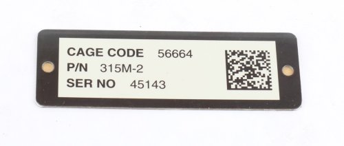 FABCO NAME PLATE - UID 315M-2