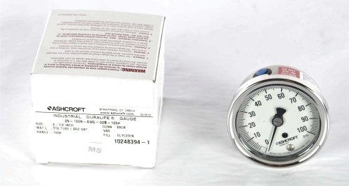 ASHCROFT PRESSURE GAUGE 0-100 PSI