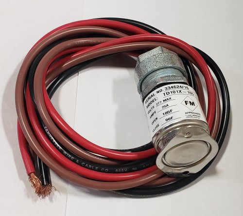 BRISKHEAT THERMOSTAT - SURFACE TEMPERATURE SWITCH 105DEG F