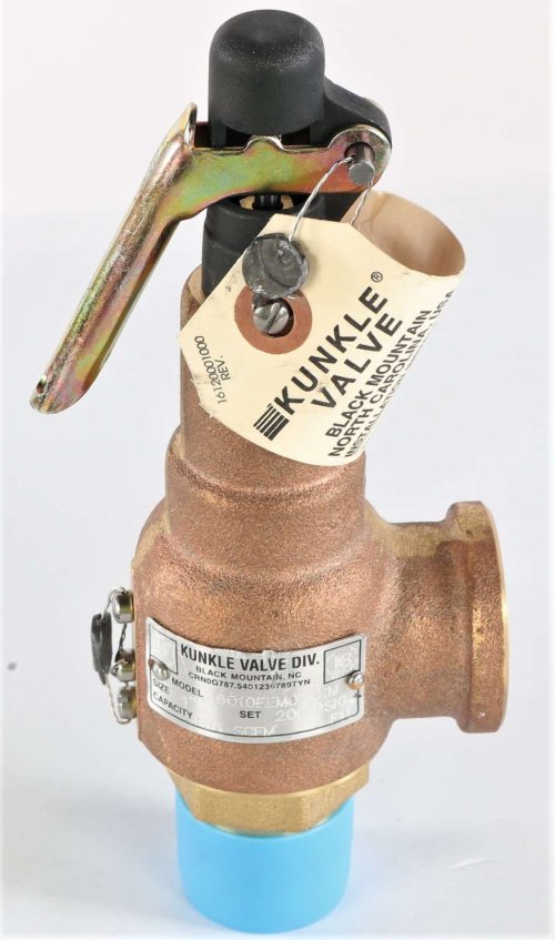 EMERSON - KUNKLE VALVE/CASH 1IN. 200PSIG 816 SCFM RELIEF VALVE