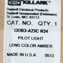 HUBBELL LIGHT - PILOT AMBER LED 12V