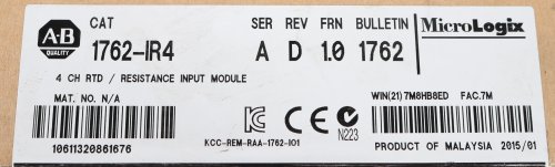 ALLEN-BRADLEY RTD IO CARD  INPUT MODULE; HST