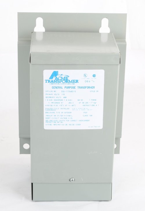 ACME ELECTRIC/ACME TRANSFORMER TRANSFORMER 1.8KVA_115VAC_240/480VAC