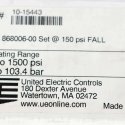 UNITED ELECTRIC CONTROLS PRESSURE SWITCH