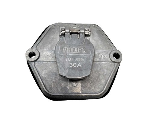 PHILLIPS 7-WAY SOCKET - EXTENDED BARREL W/30A BREAKERS