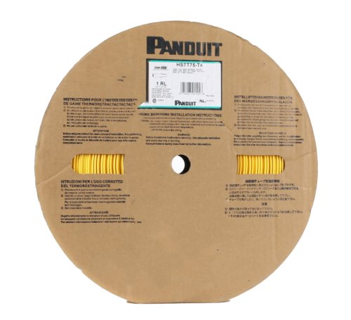 PANDUIT HEAT SHRINK TUBING YELLOW 3/4 ID 200 FT ROLL