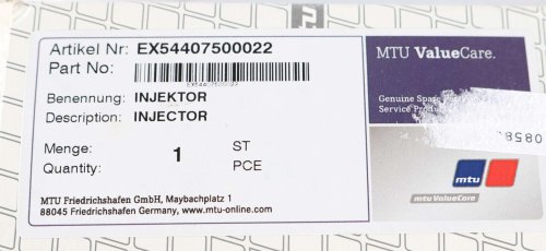 MTU FUEL INJECTOR