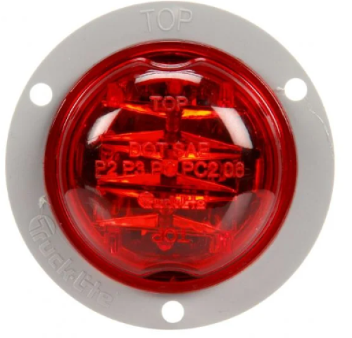TRUCK-LITE 8 DIODE RED ROUND MARKER CLEARANCE LIGHT PL10 12V