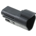 DEUTSCH 3 POSITION CONNECTOR  HOUSING FOR MALE TERMINALS