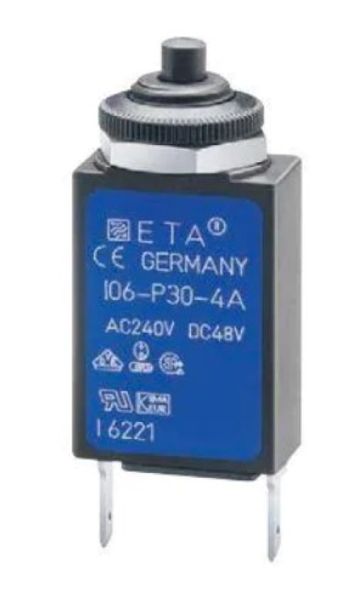 E-T-A CIRCUIT BREAKER 10A 48VDC MINIATURE THERMAL