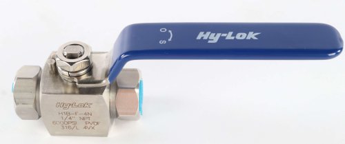 HY-LOK BALL VALVE 1/4in FEMALE NPT STAINLESS  6000PSI