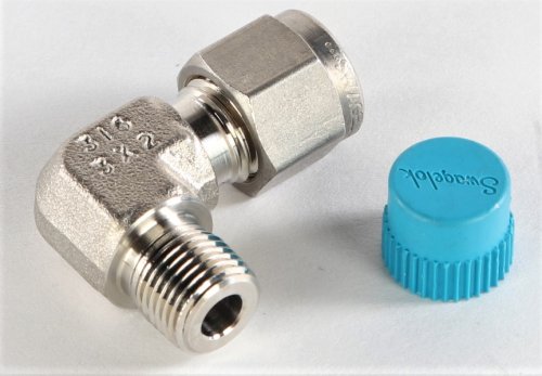 SWAGELOK / HOUSTON CENTER VALVE & FITTING MALE ELBOW FITTING SS 1/4in TUBE X 1/8 MNPT