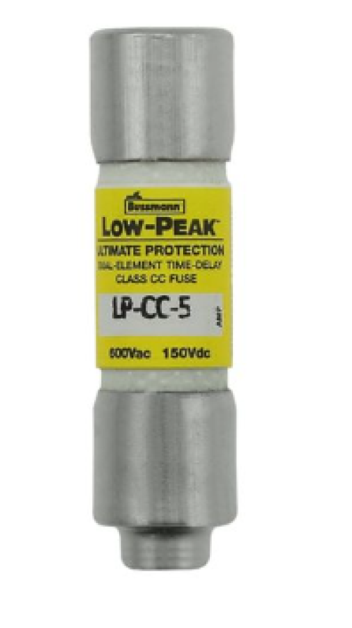 EATON ELECTRICAL - COOPER BUSSMANN DIV / EDISON FUSE 5A TIME DELAY CLASS-CC