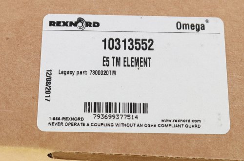 REXNORD DRIVE COUPLING E5TM 1.875in X 1.6875in