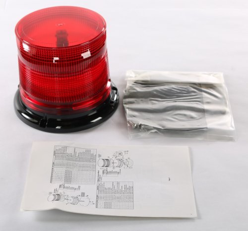 WHELEN L21E SERIES RED 12V ROTA-BEAM BEACON LOW DOME