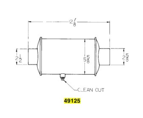 FLEETGUARD EXHAUST MUFFLER - SPARK ARRESTOR