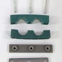 STAUFF DOUBLE CLAMP 1in 3-BOLT