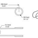 HOLLAND FIFTH WHEEL TRAILER LANDING GEAR CRANK HANDLE HANGER