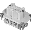 AMPHENOL CONNECTOR INSERT - FEMALE 6 POLE RECTANGULAR