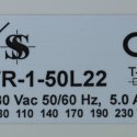SENTERA CONTROLS TRANSFORMER FAN SPEED CONTROLLER 230VAC 5A 50/60HZ