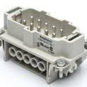 AMPHENOL CONNECTOR INSERT - MALE 10-POLE RECTANGULAR