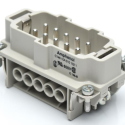 POSITRONIC CONNECTOR INSERT - MALE 10-POLE RECTANGULAR