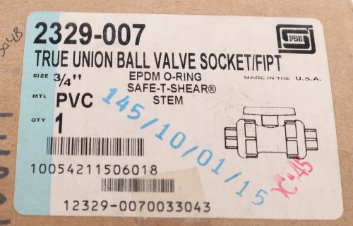 SPEARS PRODUCTS BALL VALVE - 3/4in SCH80 PCV FNPT X SOCKET