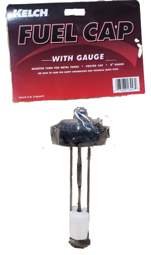 KELCH GAUGE-CAP/FUEL LEVEL 6 3/4in QUARTER TURN