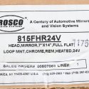 ROSCO HEAD MIRROR  7IN X 14IN LOOP MNT REM 24V HEATED