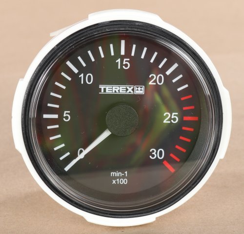 TEREX TACHOMETER 0-3000rpm TEREX LOGO