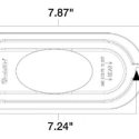 TRUCK-LITE LED SIDE TURN SIGNAL  YELLOW FLANGE MOUNT  12V