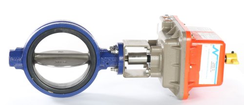 NIBSCO AUTOMATION VALVE/ACTUATOR ASSEMBLY - 6\" WAFER W/24VDC ACTUATOR