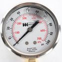 WEISS INSTRUMENTS LIQUID FILLED GUAGE 0-100psi