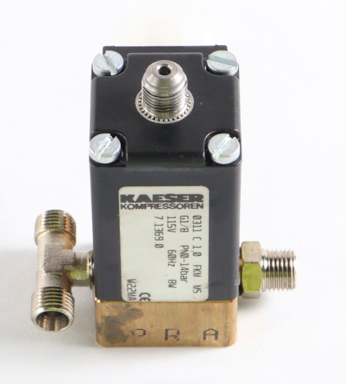KAESER COMPRESSOR SOLENOID VALVE 115V 60HZ G1/8 3/2 (OEM)