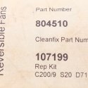 CLEANFIX KIT-ENGINE FAN REPAIR. 3 BLADE