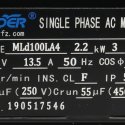 FUZHOU WONDER ELECTRIC / WONDERPOWER MOTORS SINGLE PHASE AC MOTOR 1 1/2\" SHAFT L 1 7/64\"DIA.