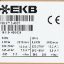 EKB PRODUKTER AB SIDE CHANNEL REGENERATIVE BLOWER FAN  4.6KW