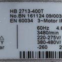 EKB PRODUKTER AB SIDE CHANNEL REGENERATIVE BLOWER FAN  4.6KW