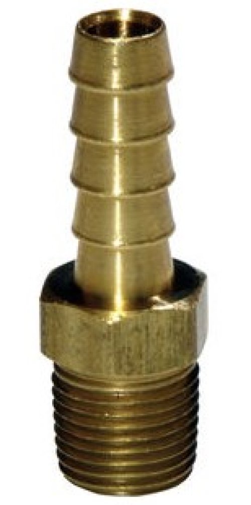 FASTENAL FITTING 3/16\" HOSE BARB X 1/8\"MNPT BRASS 150 PSI