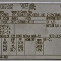 SIEMENS ELECTRIC MOTOR 37.7/75kW 192/380V 42/83/114Hz