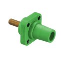 HUBBELL ELECTRIC RECEPTACLE: SINGLE POLE GREEN 400A