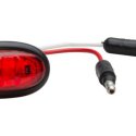 GROTE LAMP: LED CLEARANCE/MARKER RED W/GROMMET