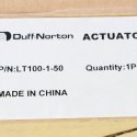 DUFF-NORTON LINEAR ACTUATOR 12VDC 112lbs 50mm STROKE