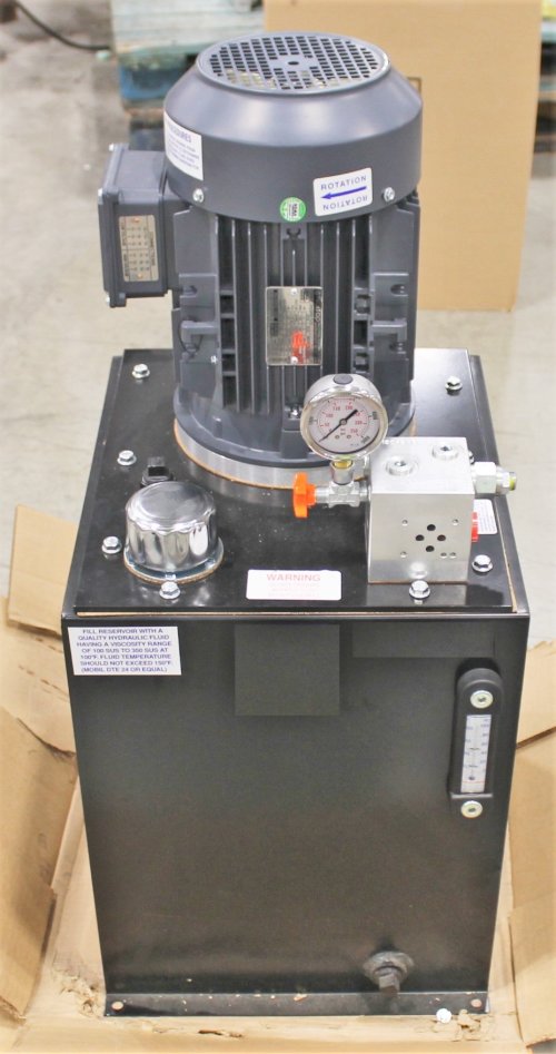 MONARCH HYDRAULIC POWER UNIT: 15gal 5HP 230/460V