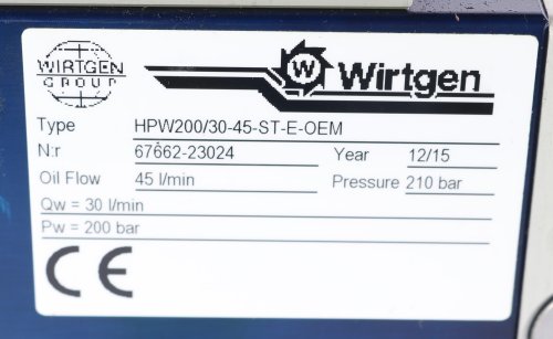 DYNASET WATER PUMP: HIGH PRESSURE HYDRAULIC POWERED